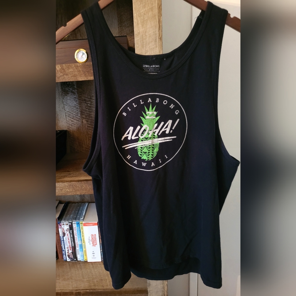 Billabong Black Aloha Tank Top